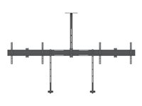 Multibrackets M Pro Series Side by Side with brackets konsol - fixerad - för 2 LCD-bildskärmar - svart 7350073738915