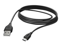 Hama Essential Line - USB-kabel - USB till mikro-USB typ B - 3 m 173788