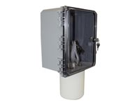 Ventev 12" x 10" x 6" Enclosure w/ Clear Door, Key Lock, Integrated Omni Antenna, 4 RPTNC Connectors, Cisco Backplate - hölje till nätverksenhet CV12106KC-ODO4T