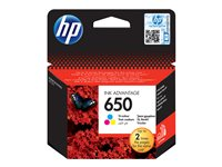 HP 650 - färg (cyan, magenta, gul) - original - Ink Advantage - bläckpatron CZ102AE#BHL