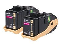 Epson Double Pack - 2-pack - magenta - original - tonerkassett C13S050607