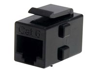 StarTech.com Cat 6 RJ45 Keystone Jack Network Coupler - F/F (C6KEYCOUPLER) - kopplingsdon för nätverk - svart C6KEYCOUPLER