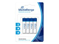 MediaRange Premium batteri - 4 x AAA - alkaliskt MRBAT101