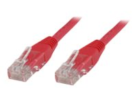 MicroConnect nätverkskabel - 15 m - röd UTP615R