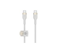 Belkin BoostCharge - USB typ C-kabel - 24 pin USB-C till 24 pin USB-C - 2 m CAB011bt2mWH