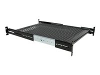 StarTech.com Server Rack Shelf - 2U - 20 to 30in Adjustable Mounting Depth - Vented - Server Rack Cabinet Shelf - 24in Deep - hylla för rack - 1U UNISLDSHF19