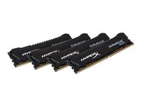 HyperX Savage - DDR4 - sats - 32 GB: 4 x 8 GB - DIMM 288-pin - 2400 MHz / PC4-19200 - ej buffrad HX424C12SB2K4/32