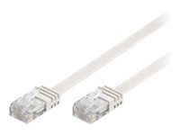 MicroConnect nätverkskabel - 15 m - vit V-UTP515W-FLAT