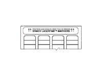 Brady LASERTAB B-773 - etiketter - matt - 2520 etikett (er) - 27 x 18 mm ELAT-38-773-2.5