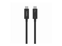 Belkin CONNECT - Thunderbolt-kabel - 24 pin USB-C till 24 pin USB-C - 2 m INZ002BT2MBK