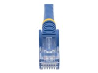 StarTech.com Cat6-patchkabel med hakfria RJ45-kontakter – 3 m, blå - patch-kabel - 3 m - blå N6PATC3MBL