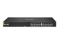 HPE Aruba 6000 24G Class4 PoE 4SFP 370W Switch - switch - 24 portar - Administrerad - rackmonterbar R8N87A#ACD