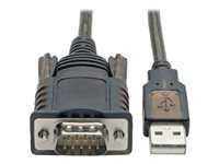 Eaton Tripp Lite Series RS232 to USB Adapter Cable with COM Retention (USB-A to DB9 M/M), FTDI, 5 ft. (1.52 m) - USB / seriell kabel - USB till DB-9 - 1.52 m U209-005-COM