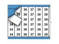 Brady Consecutive Numbers Wire Marker Card Legend 34-66 - lednings/kabelmärkare (förtryckt) TWM-34-66-PK