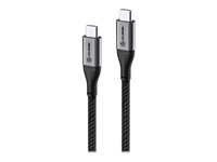 Alogic Super Ultra - USB typ C-kabel - 24 pin USB-C till 24 pin USB-C - 30 cm ULCC2030-SGR