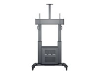 Multibrackets M Public Floorstand Dual Pillar 180 HD with AV Cabinet vagn - för LCD-display - svart 7350073737680