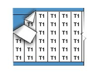 Brady Conduit Marker Wire Marker Card Legend T1 - lednings/kabelmärkare (förtryckt) WM-T1-PK