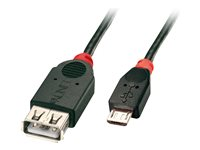 Lindy Premium - USB-kabel - USB till mikro-USB typ B - 1 m 31936