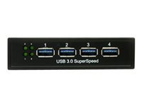 StarTech.com USB 3.0 Front Panel 4 Port Hub - 3.5in or 5.25in Bay - Front Internal 3.5 USB 3 Hub (35BAYUSB3S4) - hubb - 4 portar - insticksmodul 35BAYUSB3S4