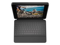 Logitech Rugged Folio - tangentbord och foliefodral - QWERTZ - tysk Inmatningsenhet 920-009313