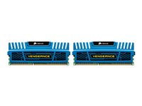 CORSAIR Vengeance - DDR3 - sats - 16 GB: 2 x 8 GB - DIMM 240-pin - 1600 MHz / PC3-12800 - ej buffrad CMZ16GX3M2A1600C10B