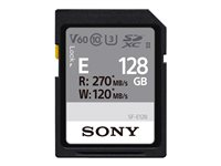 Sony SF-E Series SF-E128 - flash-minneskort - 128 GB - SDXC UHS-II SFE128