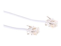 MicroConnect telefonkabel - 1 m - vit MPK181W