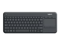 Logitech Wireless Touch Keyboard K400 Plus - tangentbord - tjeckiska - svart Inmatningsenhet 920-007151