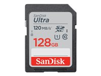 SanDisk Ultra - flash-minneskort - 128 GB - SDXC UHS-I SDSDUN4-128G-GN6IN