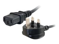 C2G Universal Power Cord - strömkabel - BS 1363 till power IEC 60320 C13 - 3 m 88514