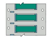 Brady PermaSleeve Wire Marking B-342 - bestrålade etiketter - matt - 100 stk - 31.8 x 50.8 mm 3PS-750-2-GR-S