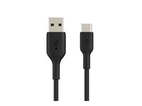 Belkin BoostCharge - USB typ C-kabel - 24 pin USB-C till USB - 3 m CAB001BT3MBK