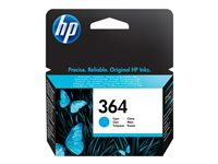 HP 364 - cyan - original - bläckpatron CB318EE#BA1