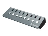 Sandberg USB 3.0 Hub 4xData + 4xCharge - hubb - 4 portar 133-94