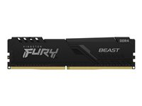 Kingston FURY Beast - DDR4 - sats - 64 GB: 4 x 16 GB - DIMM 288-pin - 3600 MHz / PC4-28800 - ej buffrad KF436C18BBK4/64