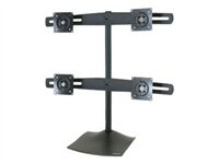 Ergotron DS100 Quad-Monitor Desk Stand - ställ - för fyra platta bildskärmar - svart 45K1804