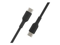 Belkin BoostCharge - USB typ C-kabel - 24 pin USB-C till 24 pin USB-C - 1 m CAB003BT1MBK