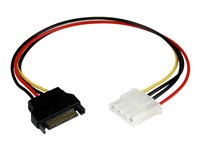 StarTech.com 30 cm SATA till LP4-strömkabeladapter - F/M - strömadapter - 4 pin intern effekt till SATA-ström - 30.48 cm LP4SATAFM12