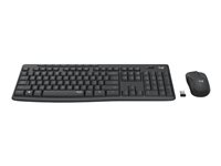 Logitech MK295 Silent - sats med tangentbord och mus - USA, internationellt - grafit Inmatningsenhet 920-009800