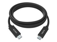 Vision - USB typ C-kabel - 24 pin USB-C till 24 pin USB-C - 2 m TC 2MUSBC/BL