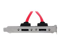 StarTech.com 2 Port SATA to eSATA Slot Plate BRacket - eSATA slot bRacket - SATA to eSATA plate - SATA to eSATA bRacket (ESATAPLATE2) - SATA intern till extern panel - 30 cm ESATAPLATE2