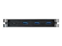 StarTech.com 4-port USB C-hubb - 3x USB-A/1x USB-C - 5 Gbps USB 3.0 Type-C-hubb (3.2/3.1 Gen 1) - USB-bussdriven - Bärbar USB-C till USB-A-adapterhubb - 28 cm lång kabel med kabelhantering - hubb - 4 portar HB30CM3A1CB