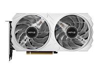 KFA2 GeForce RTX 4060 Ti 8GB EX White (1-Click OC) - grafikkort - GeForce RTX 4060 Ti - 8 GB - vit 46ISL8MD8BWK