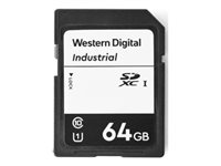 Western Digital Industrial - flash-minneskort - 64 GB - SDXC UHS-I SD-064G