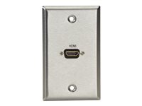 Black Box A/V Stainless Wallplate Feed-Through Coupler - monteringsplatta WP831