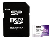 SILICON POWER Superior Pro - flash-minneskort - 128 GB - mikroSDXC UHS-I SP128GBSTXDU3V20AB