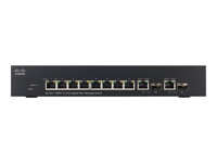 Cisco Small Business SG300-10MPP - switch - 10 portar - Administrerad - rackmonterbar SG300-10MPP-K9-EU