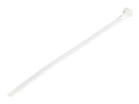 StarTech.com 20cm(8") Reusable Cable Ties, 7mm(1/4") wide, 50mm(1-7/8") Bundle Dia. 22kg(50lb) Tensile Strength, Releasable Nylon Ties, Indoor/Outdoor, 94V-2/UL Listed, 100 Pack, White - Nylon 66 Plastic - TAA (CBMZTRB8) - kabelsamlare - TAA-kompatibel CBMZTRB8