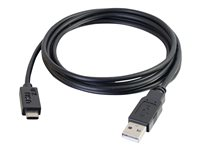 C2G 2m USB 2.0 USB Type C to USB A Cable M/M - USB C Cable Black - USB typ C-kabel - USB till 24 pin USB-C - 2 m 88871