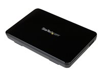 StarTech.com 2.5in USB 3.0 External SATA III SSD Hard Drive Enclosure with UASP - Portable External USB HDD with Tool-less Installation (S2510BPU33) - förvaringslåda - SATA 6Gb/s - USB 3.0 S2510BPU33